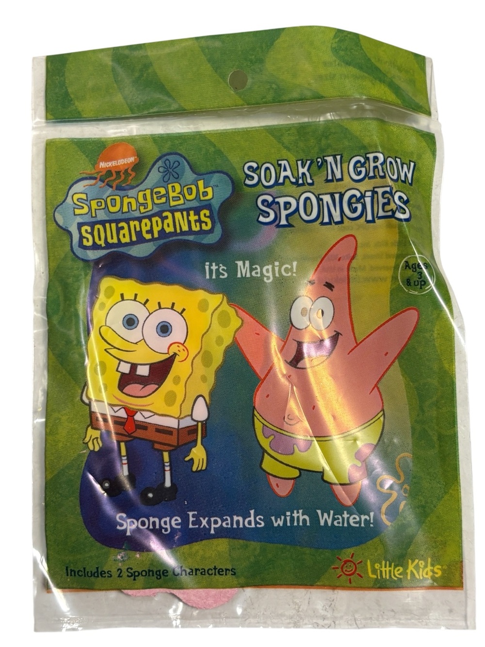 Vintage 2001 SpongeBob Squarepants Soak'N Grow Spongies NEW Sealed